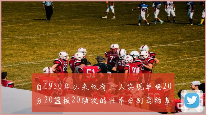 自1950年以来仅有三人实现单场20分20篮板20助攻的壮举分别是约基奇威少和张伯伦